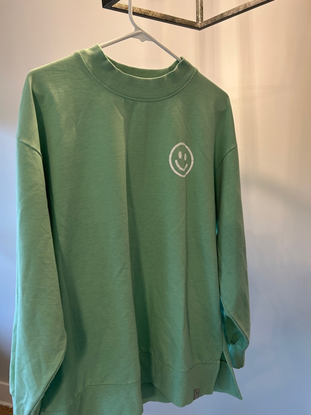 The Southern Shirt Company Green Smiley Face Crewneck Sweatshirt